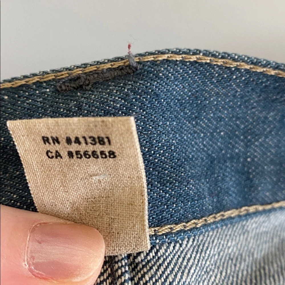 RRL Ralph Lauren Selvedge Sanforized Low Straight Denim Jeans - Picture 16 of 17